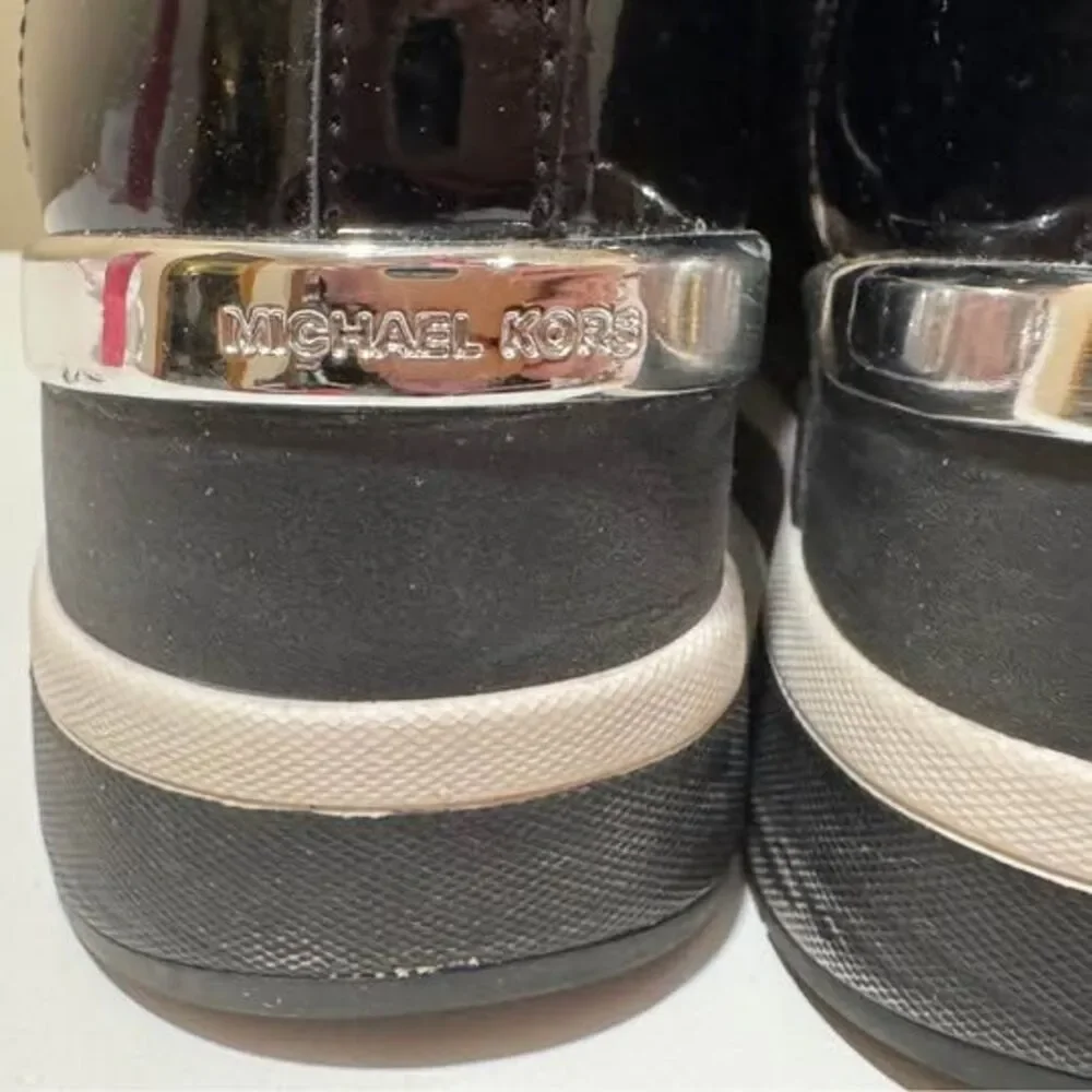 Michael Kors Skyler Knit Wedge Sneakers, Size 6.5